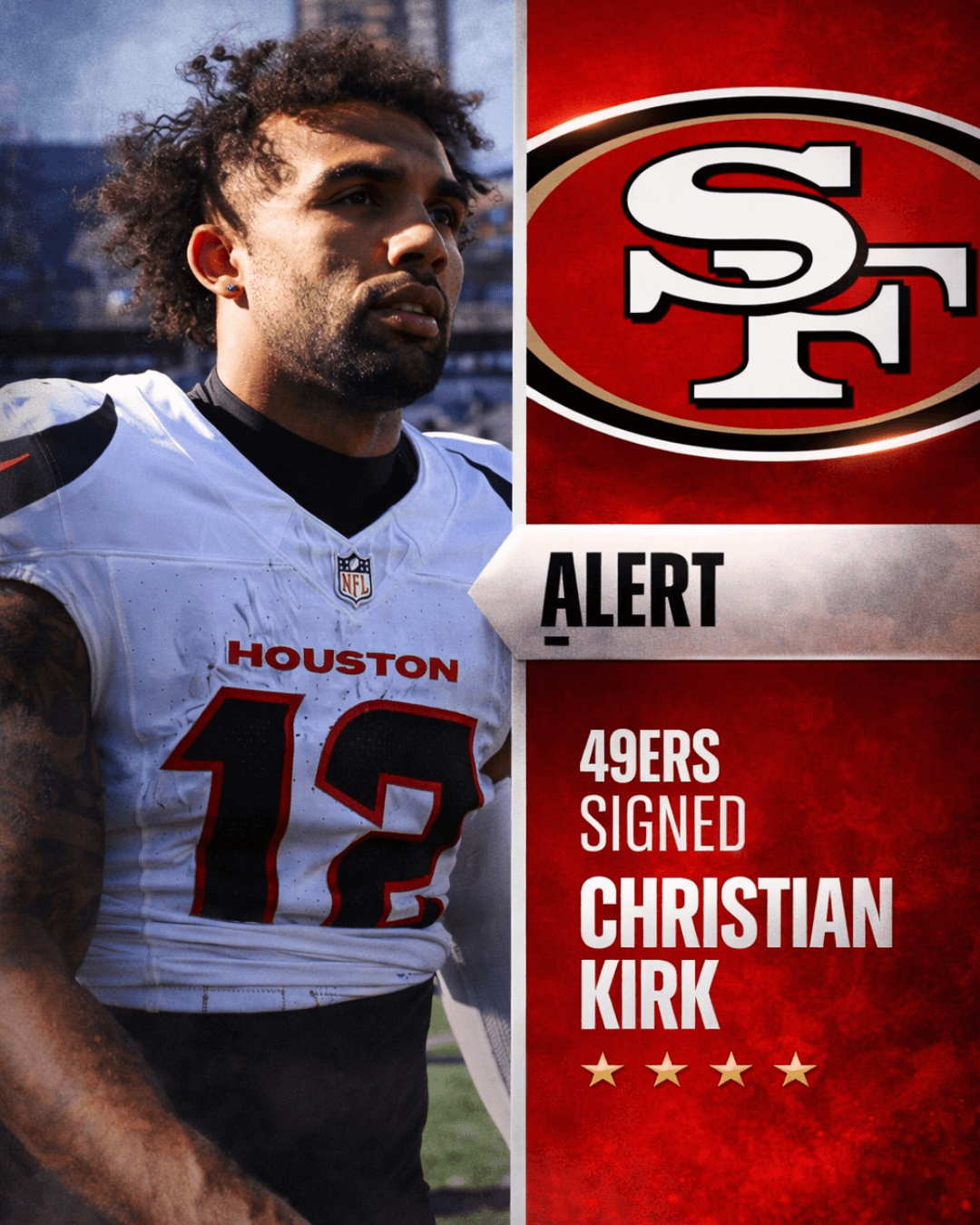 49ers Finalize $6 Million Deal with Former Texans WR in Plan to Rebuild WR Room Around Brock Purdy